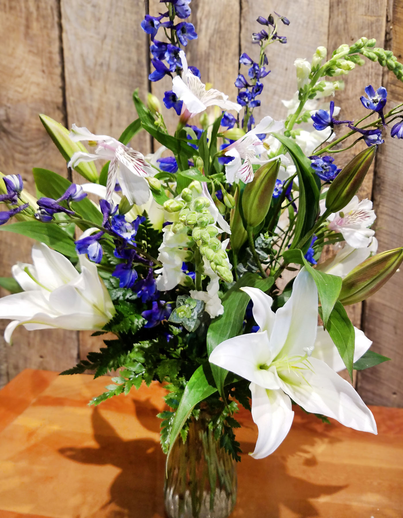 Heavenly White & Blue